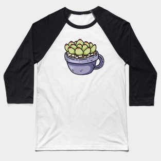 Succulent in a Cup Baseball T-Shirt
